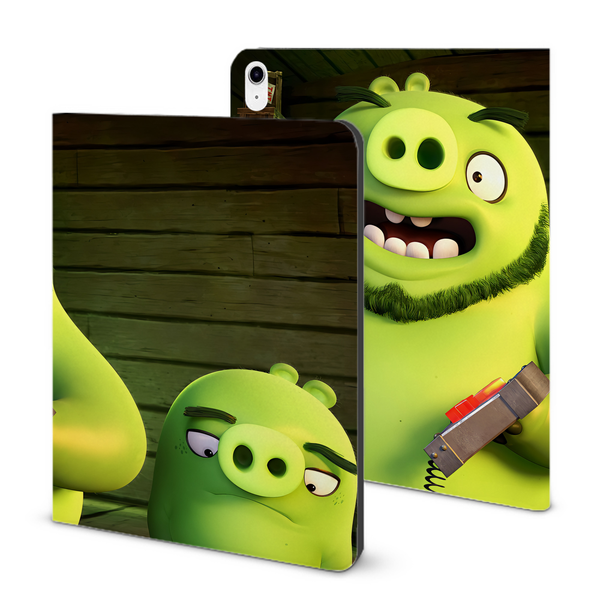 （画像用） Angry Birds アングリーバード IPad ケース ブック型 PUレザー TPU 耐衝撃 軽量 薄型 ペン収納なし 全面保護 IPad 各モデル対応